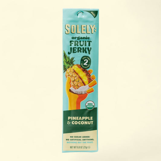 Solely Organic Pineapple with Coconut Fruit Jerky, 0.8oz