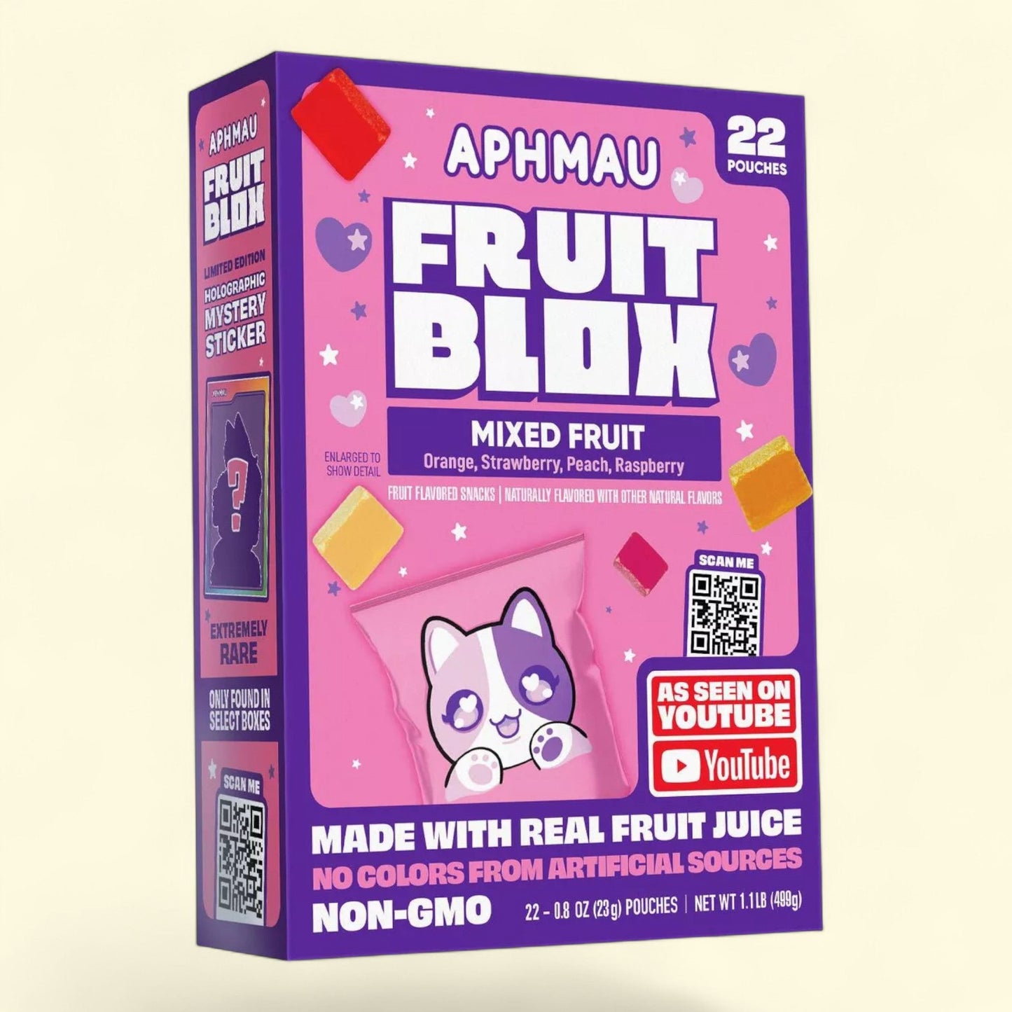 FruitBlox Aphmau Mixed Fruit Fruit Snacks, 17.6oz/22ct