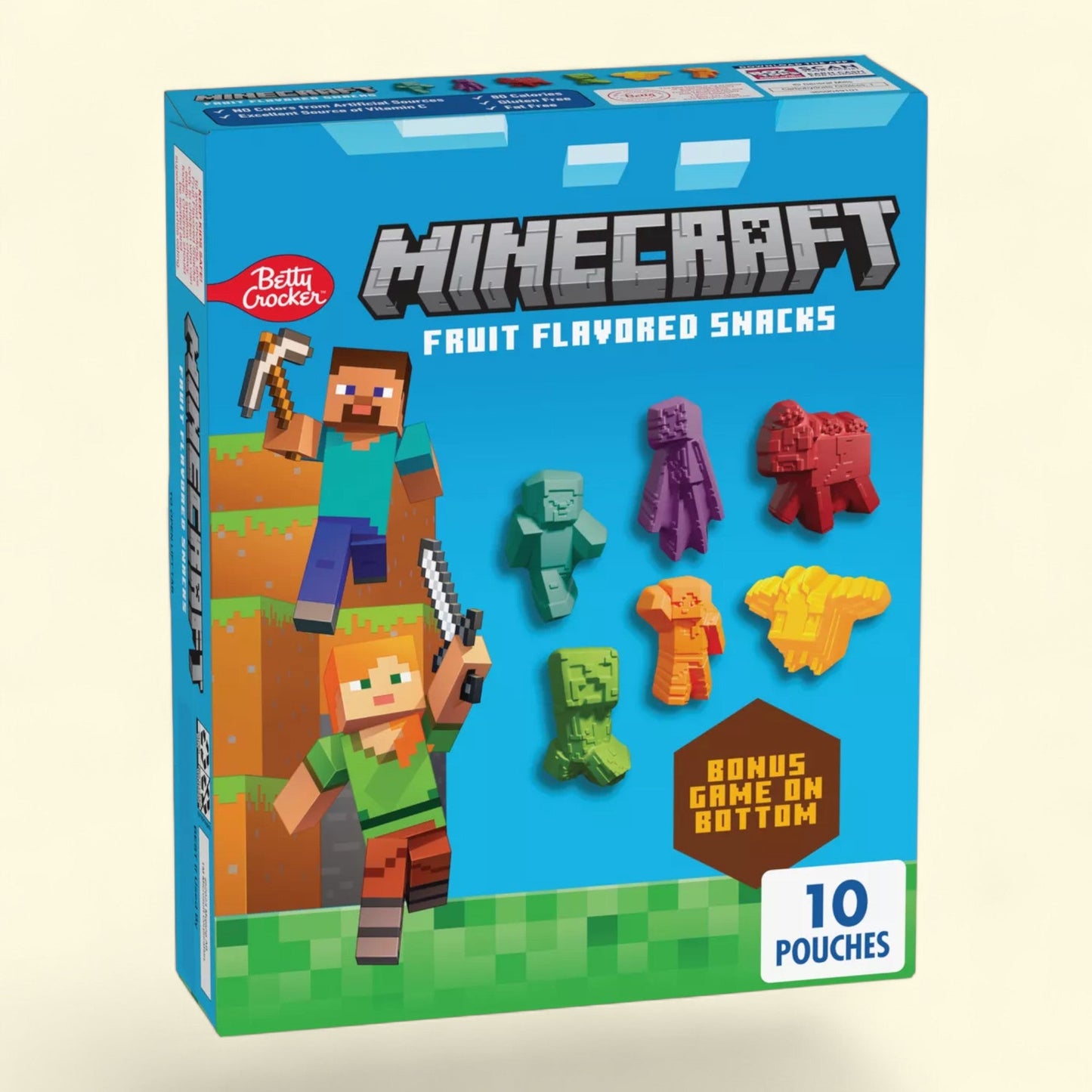 Minecraft Fruit Shapes, 8oz/10ct