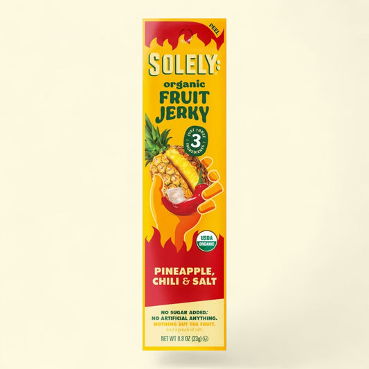 Solely Organic Pineapple Fruit Jerky, 0.8oz