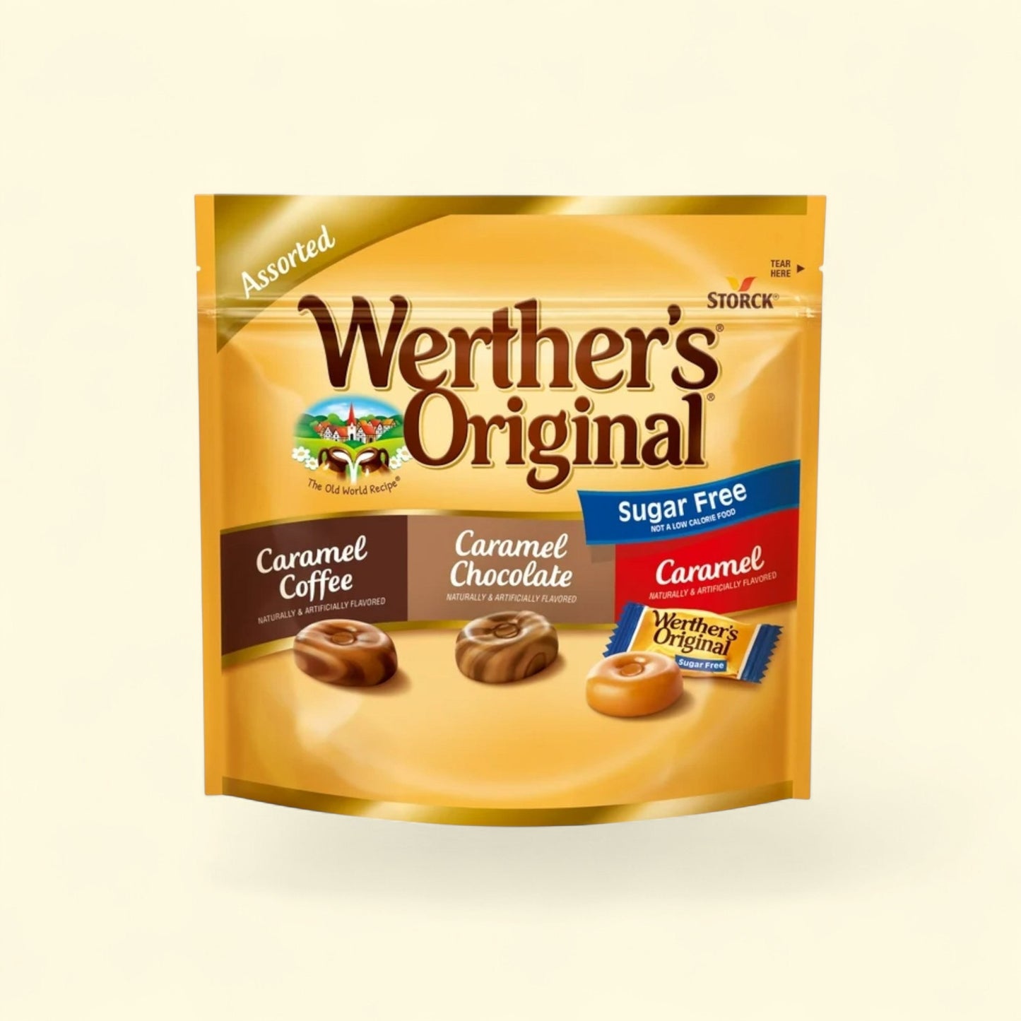 Werthers Original Hard Sugar Free Assorted Flavors, 7.7 oz. — authentic US product shipped worldwide by Treatspree