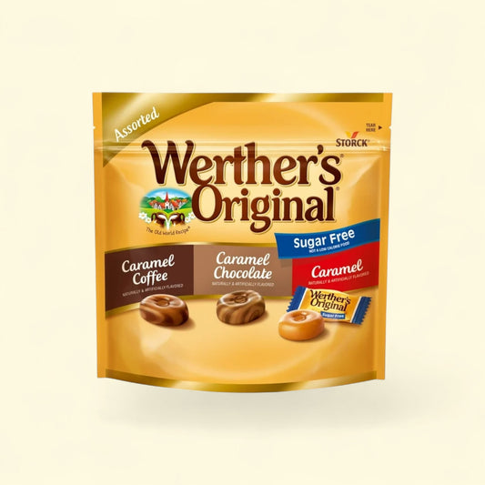 Werthers Original Hard Sugar Free Assorted Flavors, 7.7 oz. — authentic US product shipped worldwide by Treatspree
