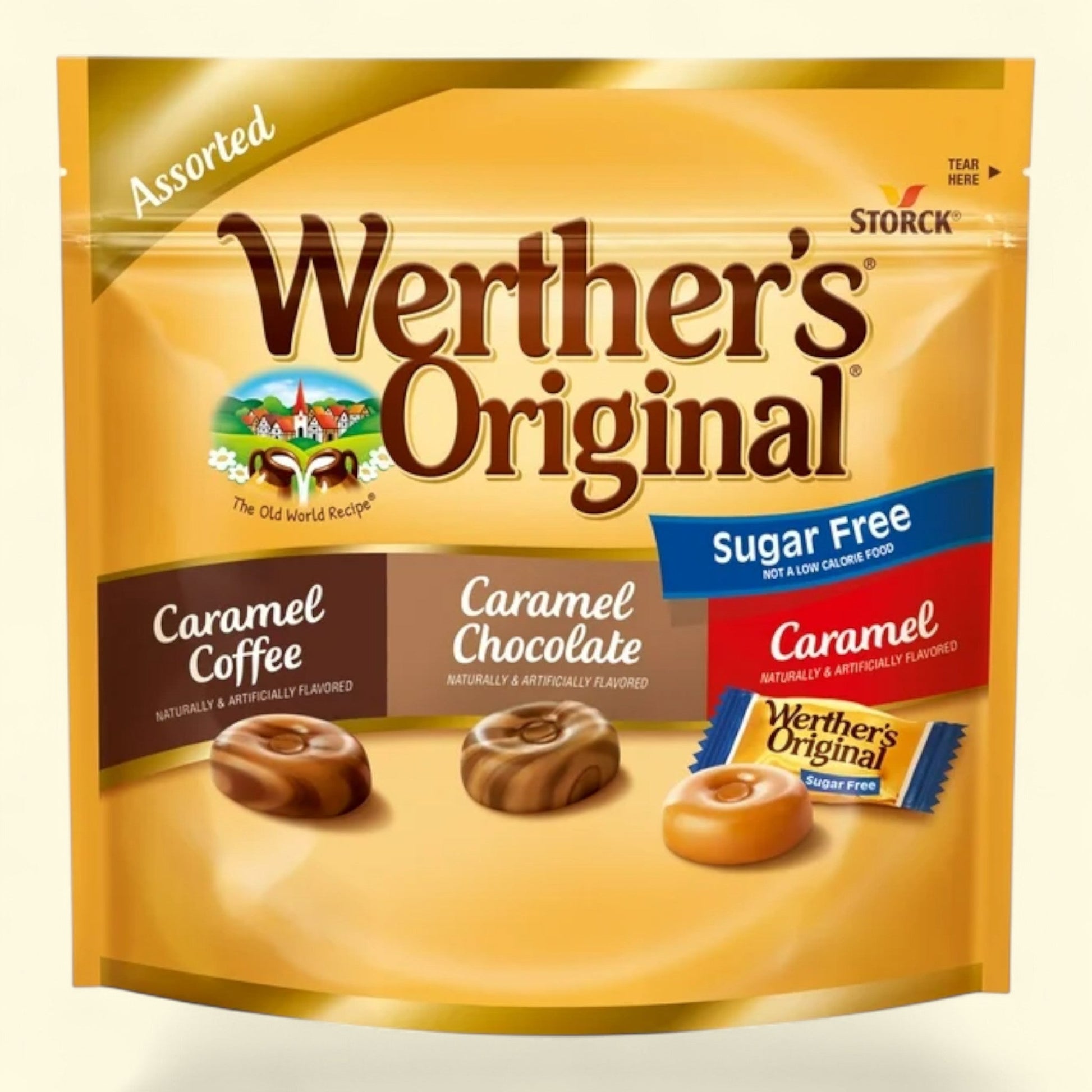 Werthers Original Hard Sugar Free Assorted Flavors, 7.7 oz