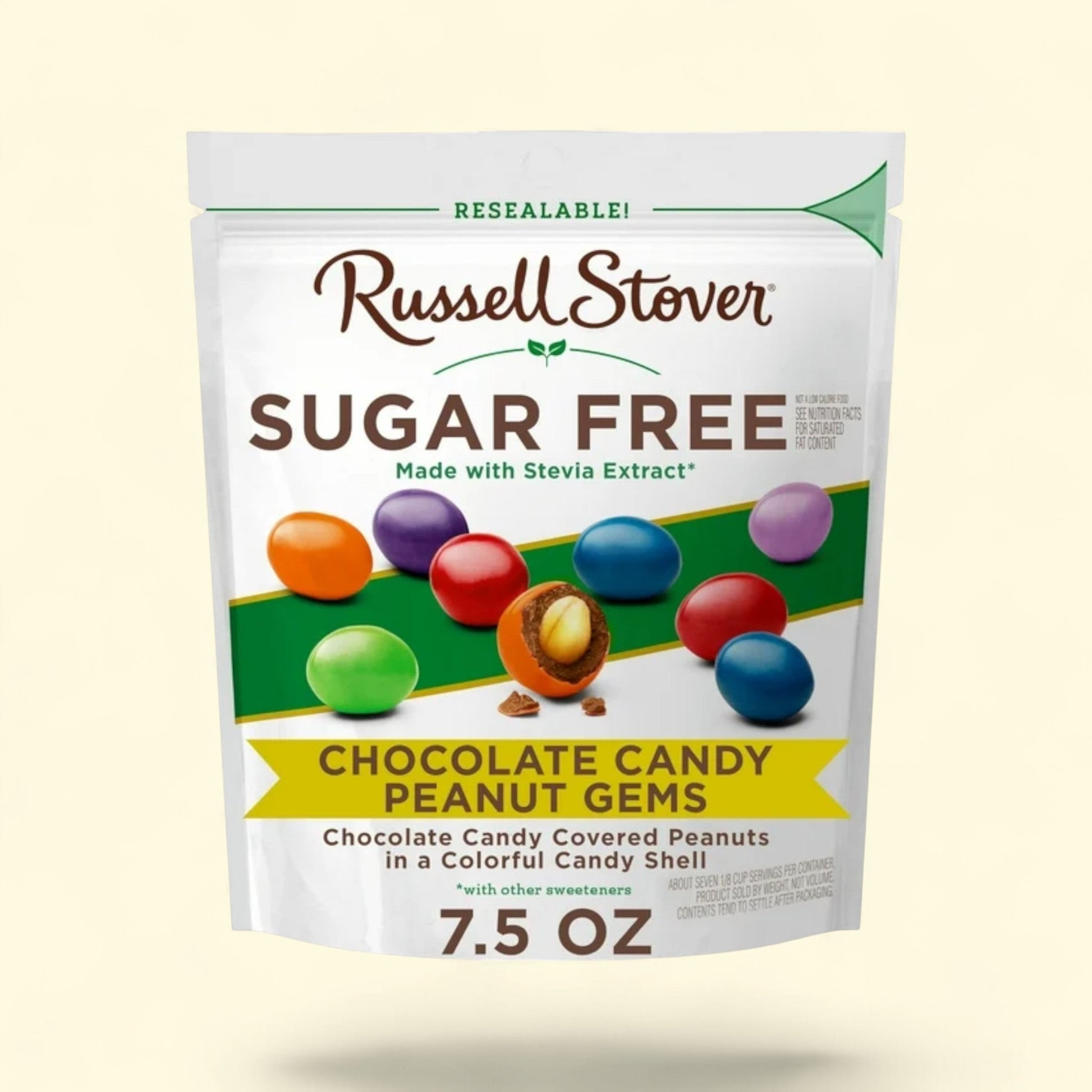 RUSSELL STOVER Chocolate Candy Coated Peanuts, 7.5 oz. — authentic US product shipped worldwide by Treatspree