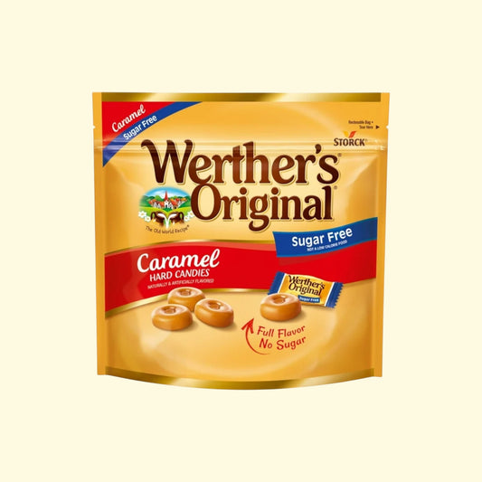 Werther's Original Hard Sugar Free Caramel Candy, 7.7 oz — authentic US product shipped worldwide by Treatspree