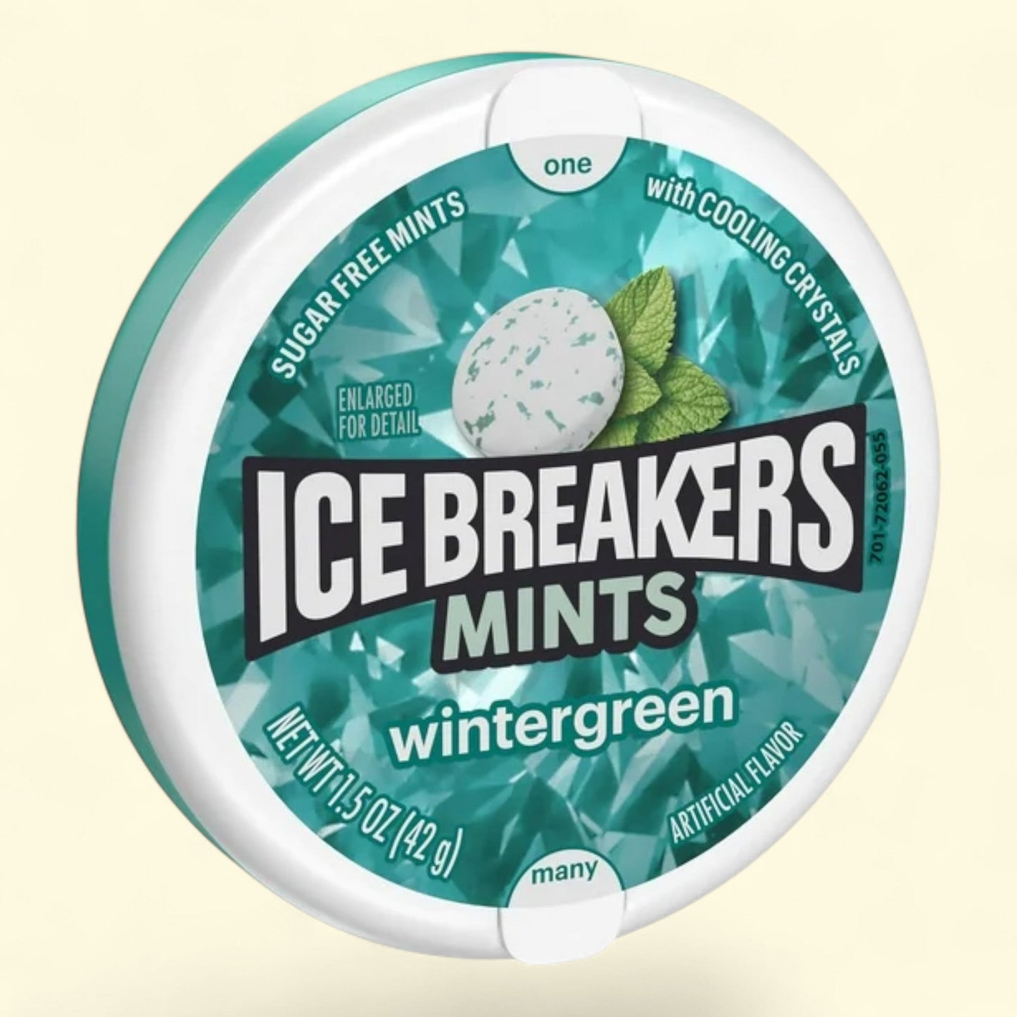 Ice Breakers Sugar Free Mints, Wintergreen, 1.5 oz Tin