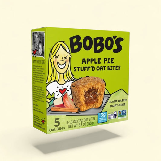 Bobo's Oat Bites, Apple Pie Stuff'd, 5 Pack of 1.3 oz bars — authentic US product shipped worldwide by Treatspree