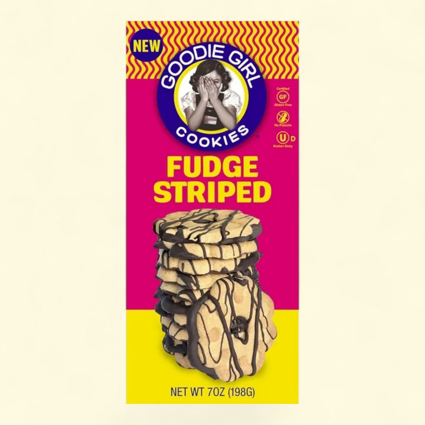 Goodie Girl Cookies Fudge Striped Cookies, 7 Oz