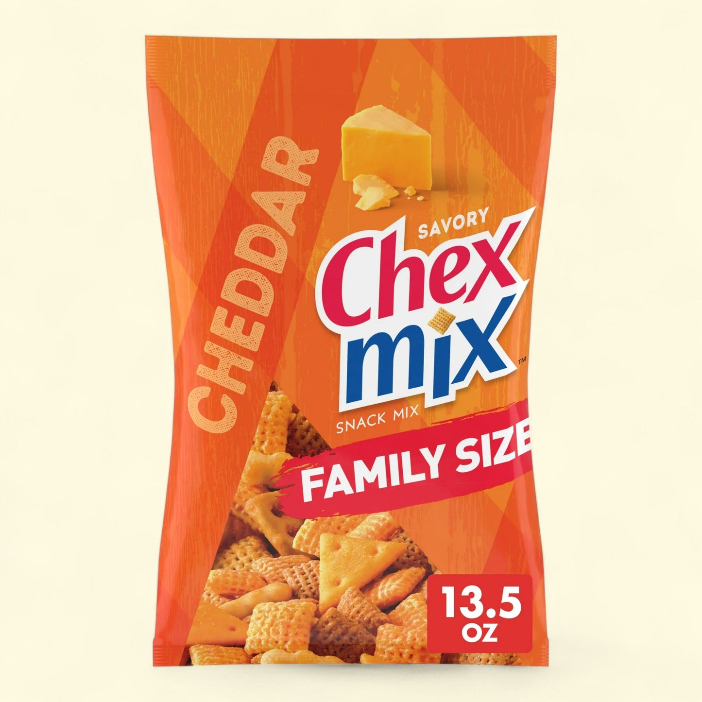 Chex Mix Cheddar Snack Mix, Family Size 13.5 oz