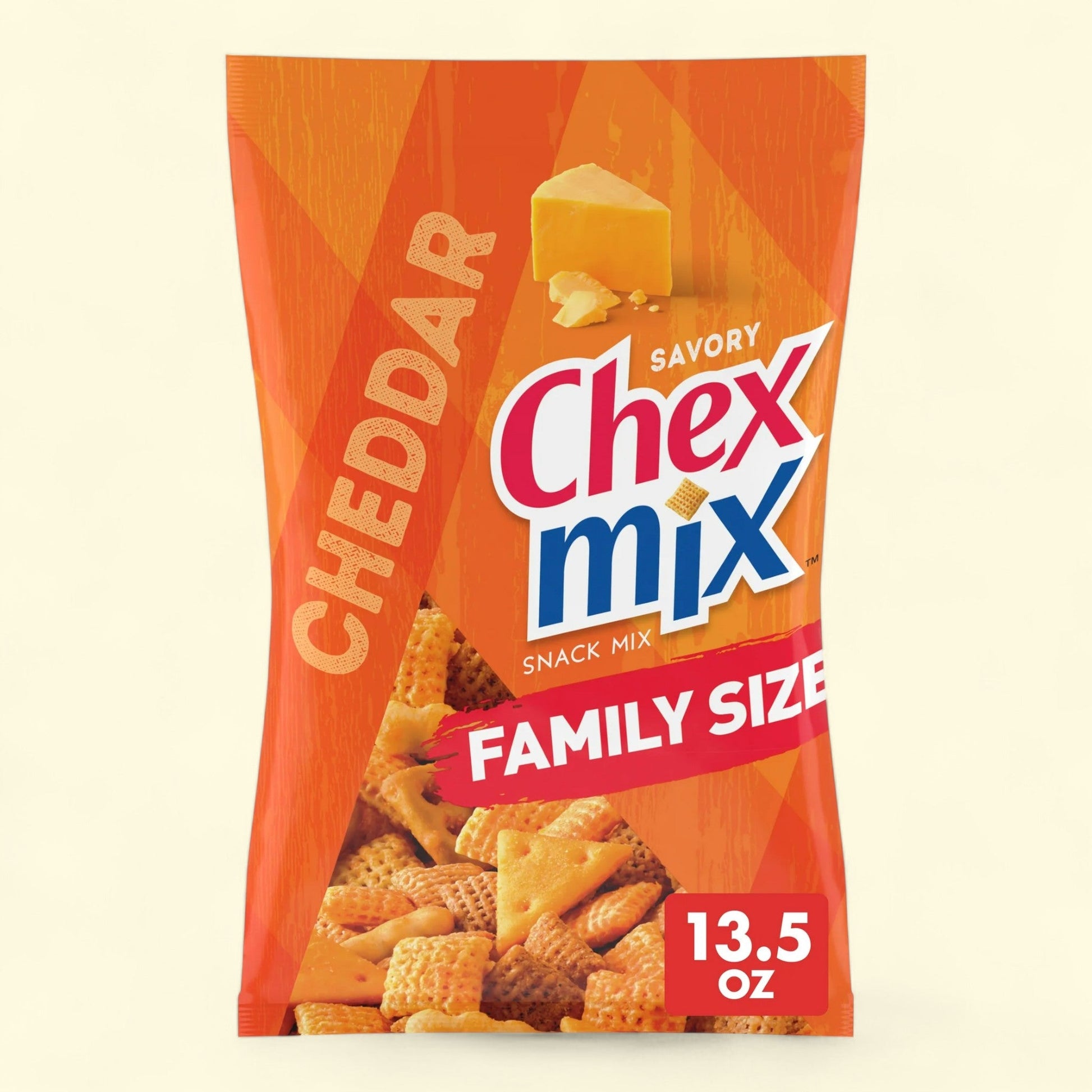 Chex Mix Cheddar Snack Mix, Family Size 13.5 oz