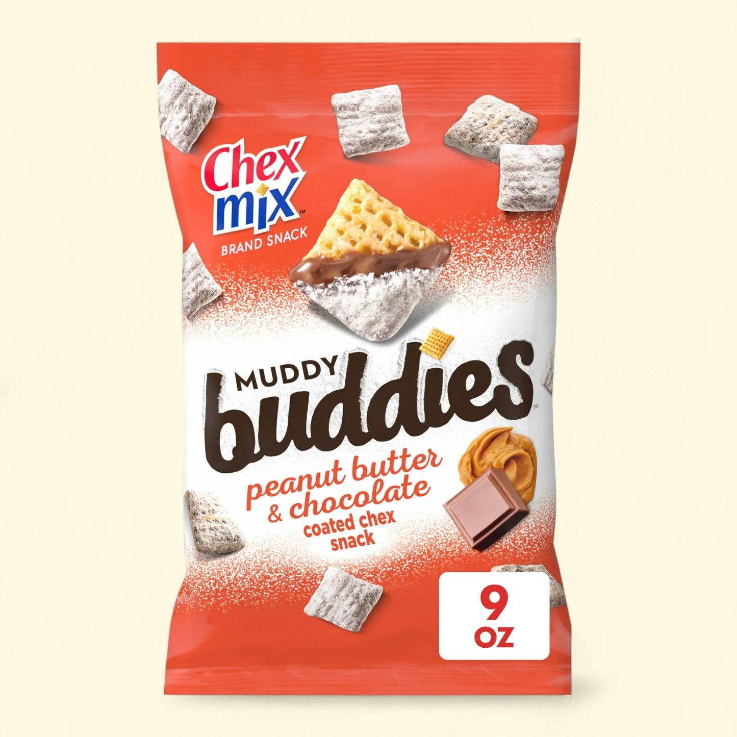 Chex Mix Muddy Buddies Peanut Butter and Chocolate Snack Mix, 9 oz