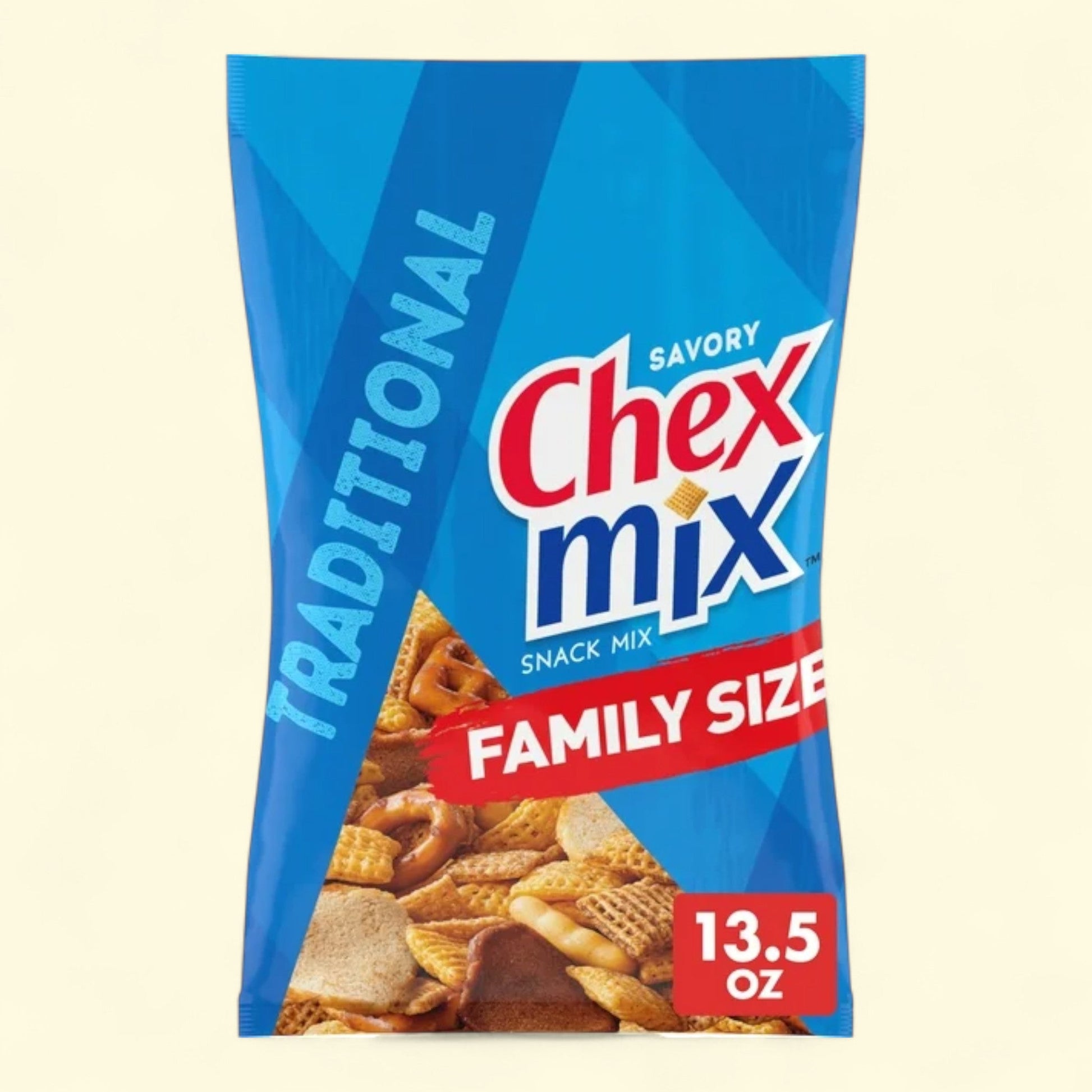 Chex Mix Traditional Savory Snack Mix, Family Size 13.5 oz