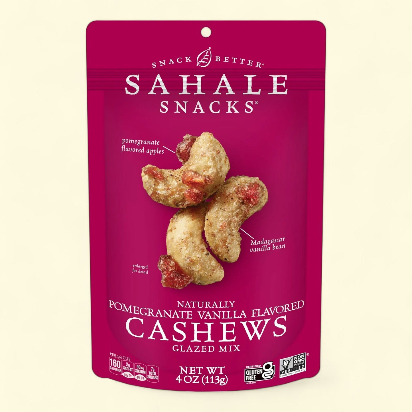 Sahale Snacks Pomegranate Vanilla Cashews, 4oz