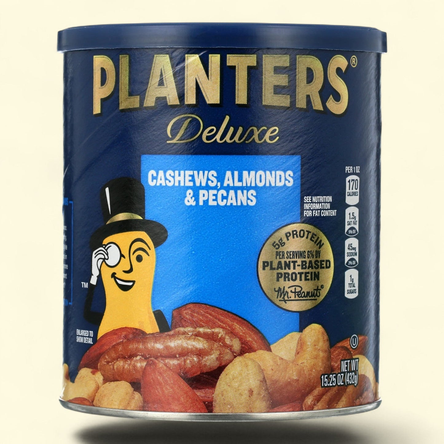PLANTERS Deluxe Mixed Nuts, 15.25 oz Canister