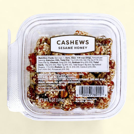 Sesame Honey Cashews, 6oz