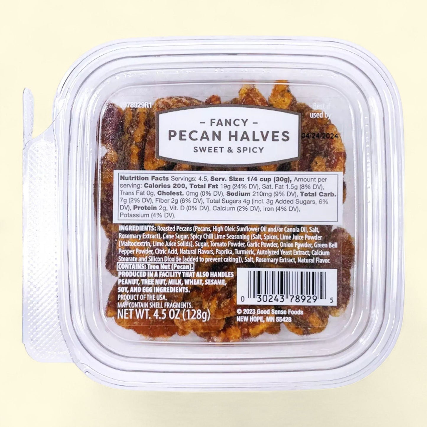 Sweet & Spicy Fancy Pecan Halves, 4.5oz