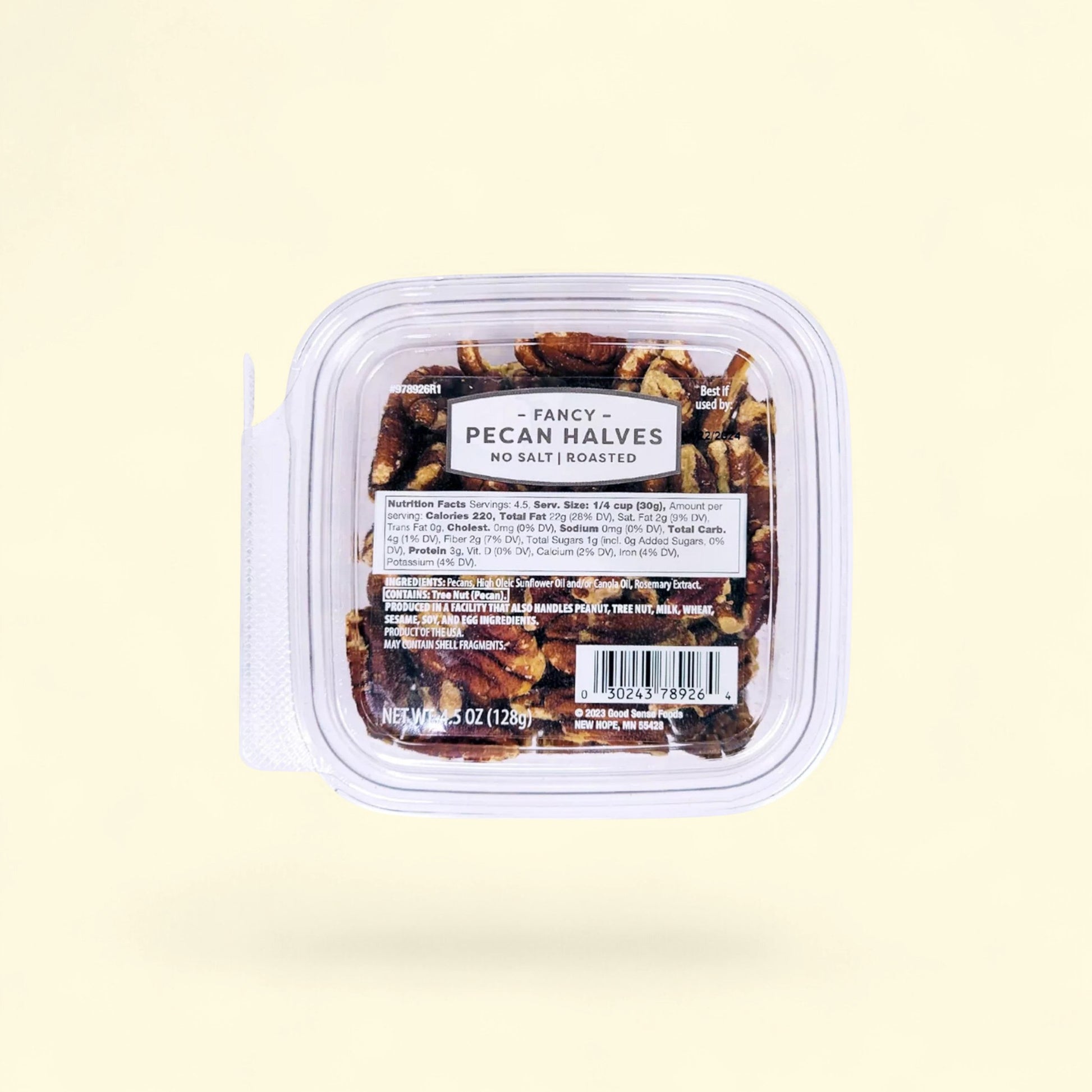 Fancy Pecan Halves, 4.5oz — authentic US product shipped worldwide by Treatspree