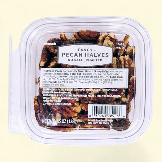 Fancy Pecan Halves, 4.5oz