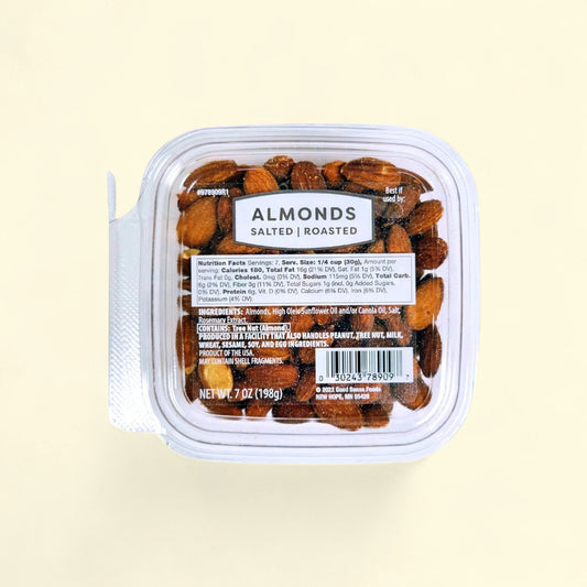 Roasted Salted Almonds, 7oz — authentic US product shipped worldwide by Treatspree