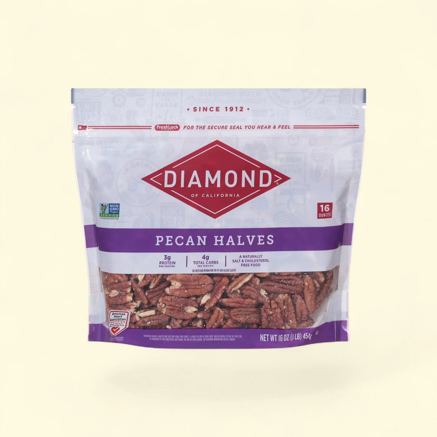 Diamond of California Pecan Halves, 16oz — authentic US product shipped worldwide by Treatspree