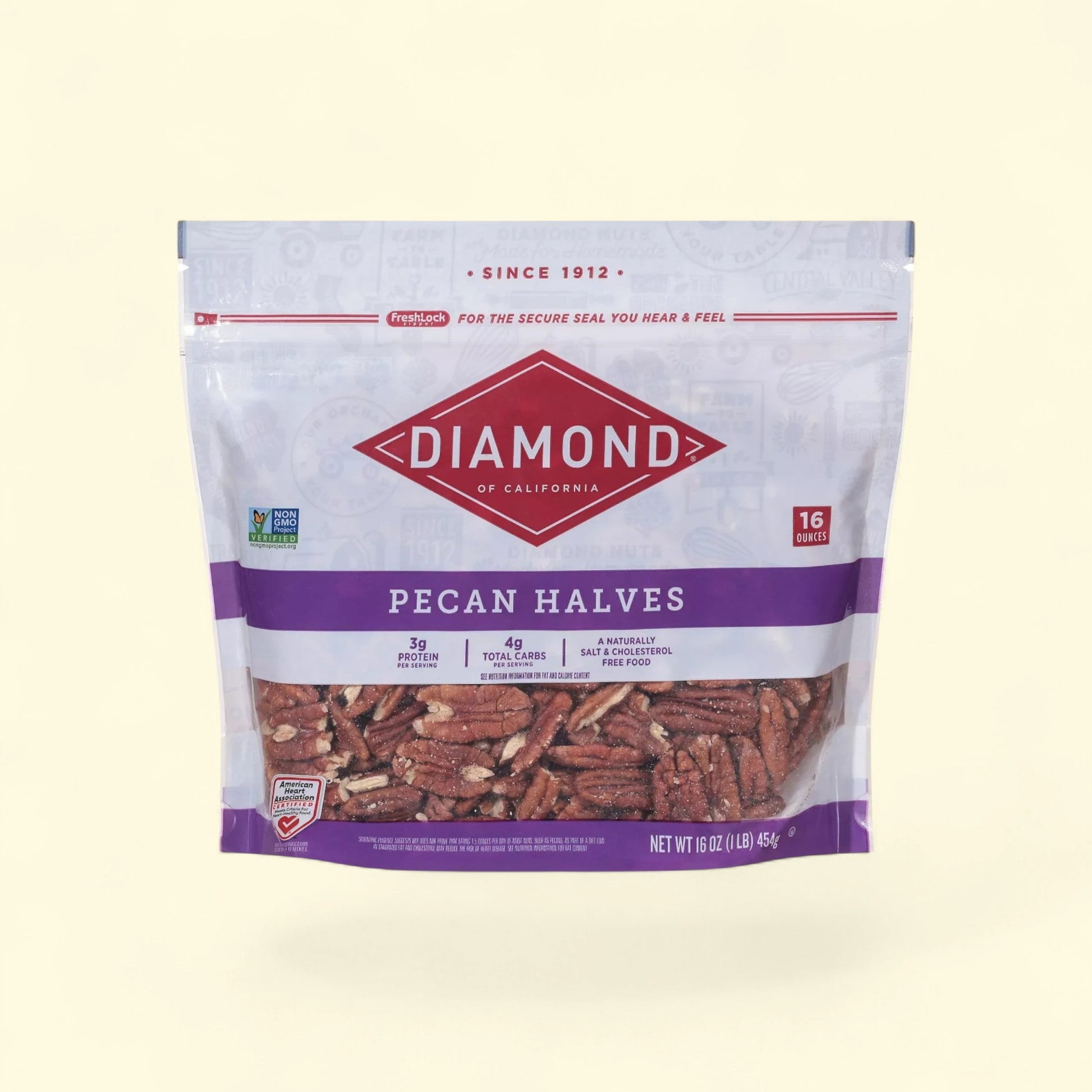 Diamond of California Pecan Halves, 16oz — authentic US product shipped worldwide by Treatspree