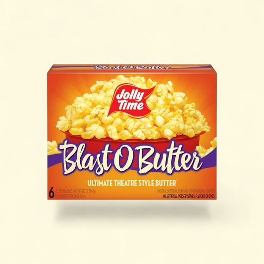 Jolly Time Microwave Popcorn, Blast O Butter Ultimate Theatre Style... — authentic US product shipped worldwide by Treatspree
