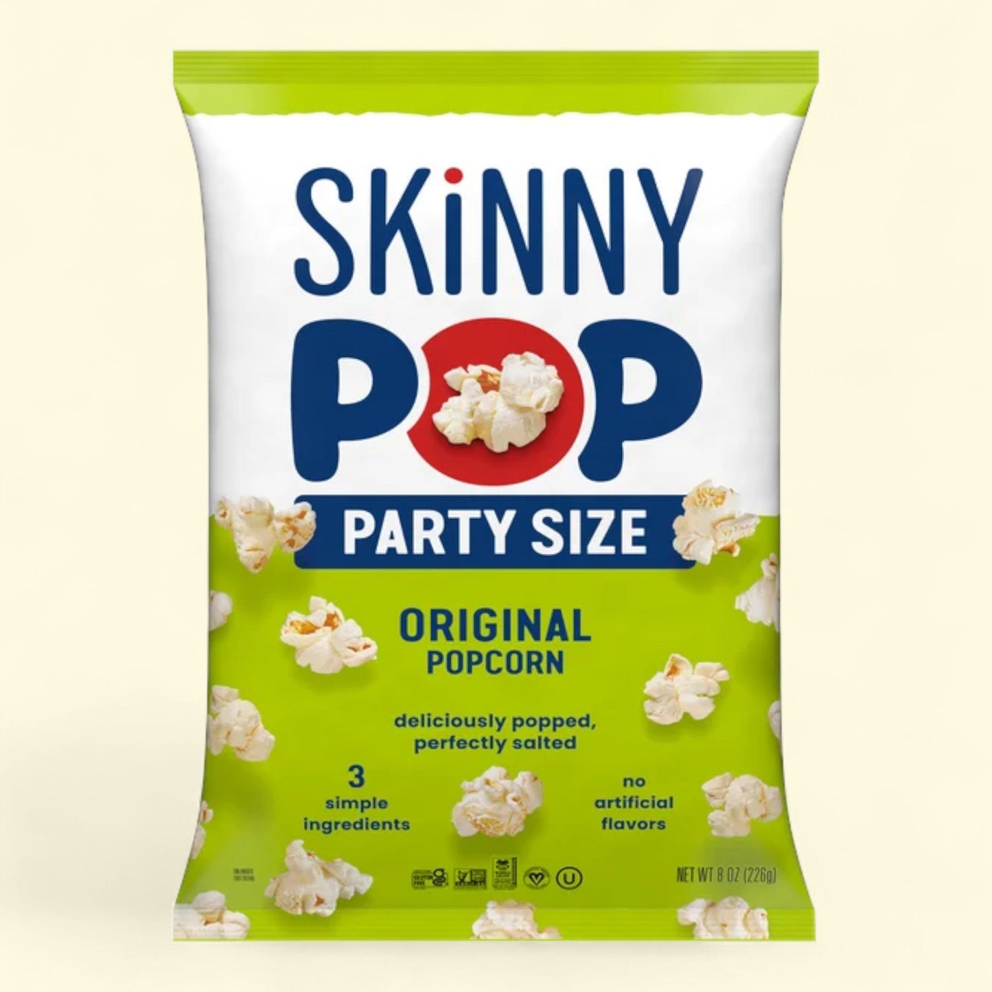 Skinny Pop, Original Popcorn, 8.0 oz Family Size Bag