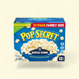 Pop Secret Popcorn, Kettle Corn Microwave Popcorn, 3 oz, 12 Ct
