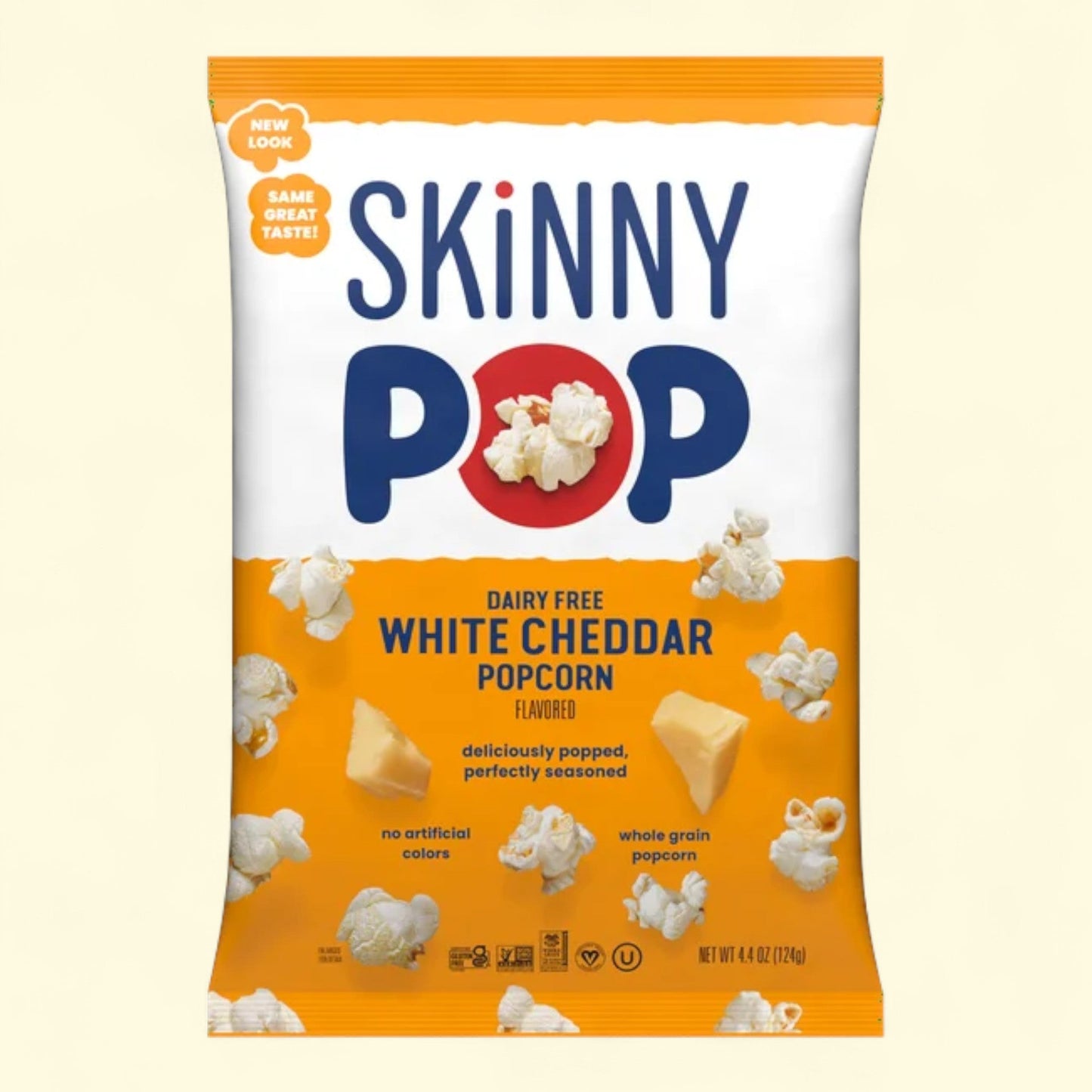 Skinnypop Popcorn, White Cheddar, 4.4 Oz