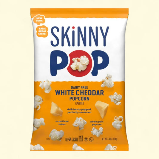 Skinnypop Popcorn, White Cheddar, 4.4 Oz