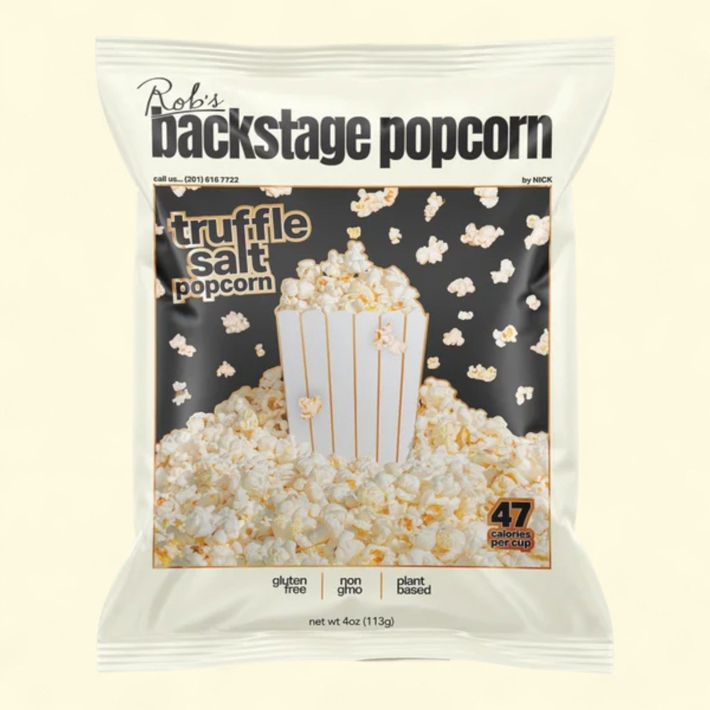 Rob's Backstage Popcorn, Truffle Salt, 4 oz — authentic US product shipped worldwide by Treatspree