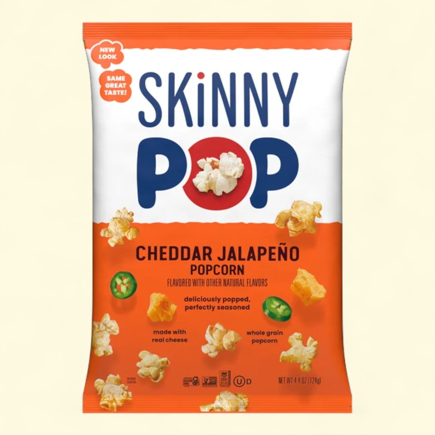 Skinny Pop Cheddar Jalapeno, 4.4 oz