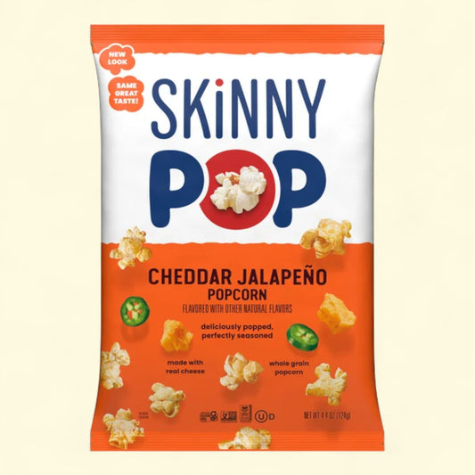 Skinny Pop Cheddar Jalapeno, 4.4 oz