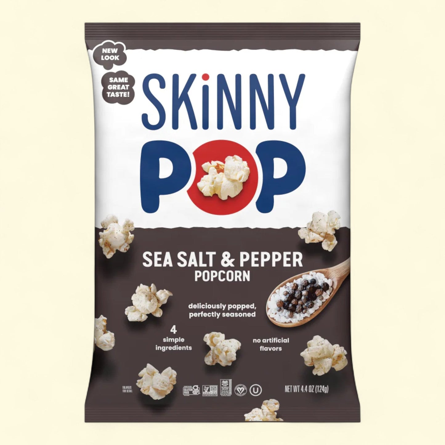 SkinnyPop Popcorn, Salt and Pepper, 4.4oz
