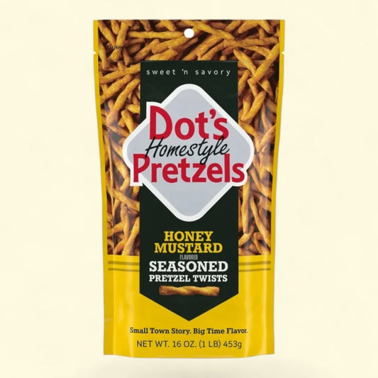 Dot's Homestyle Pretzels Honey Mustard Seasoned Pretzel Twists, 16 oz