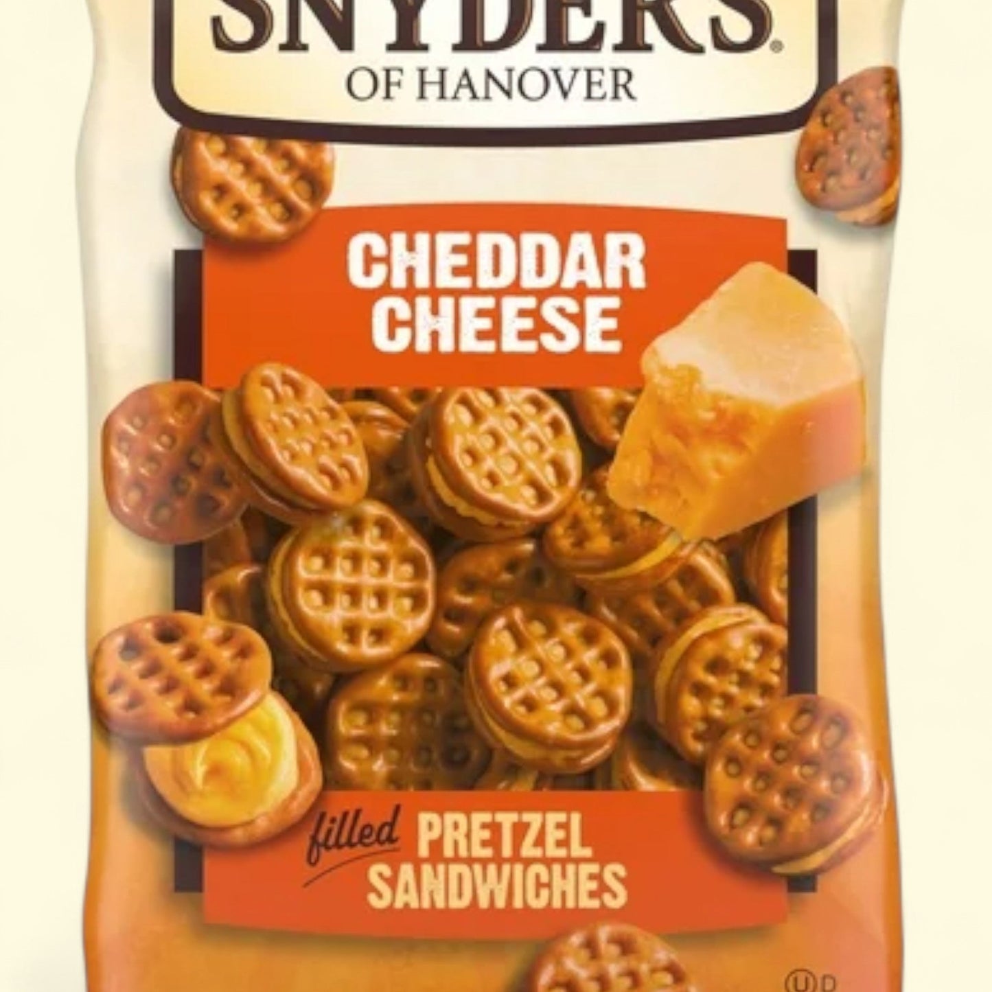 Snyder's of Hanover Pretzel Sandwiches, Cheddar Cheese, 8 oz