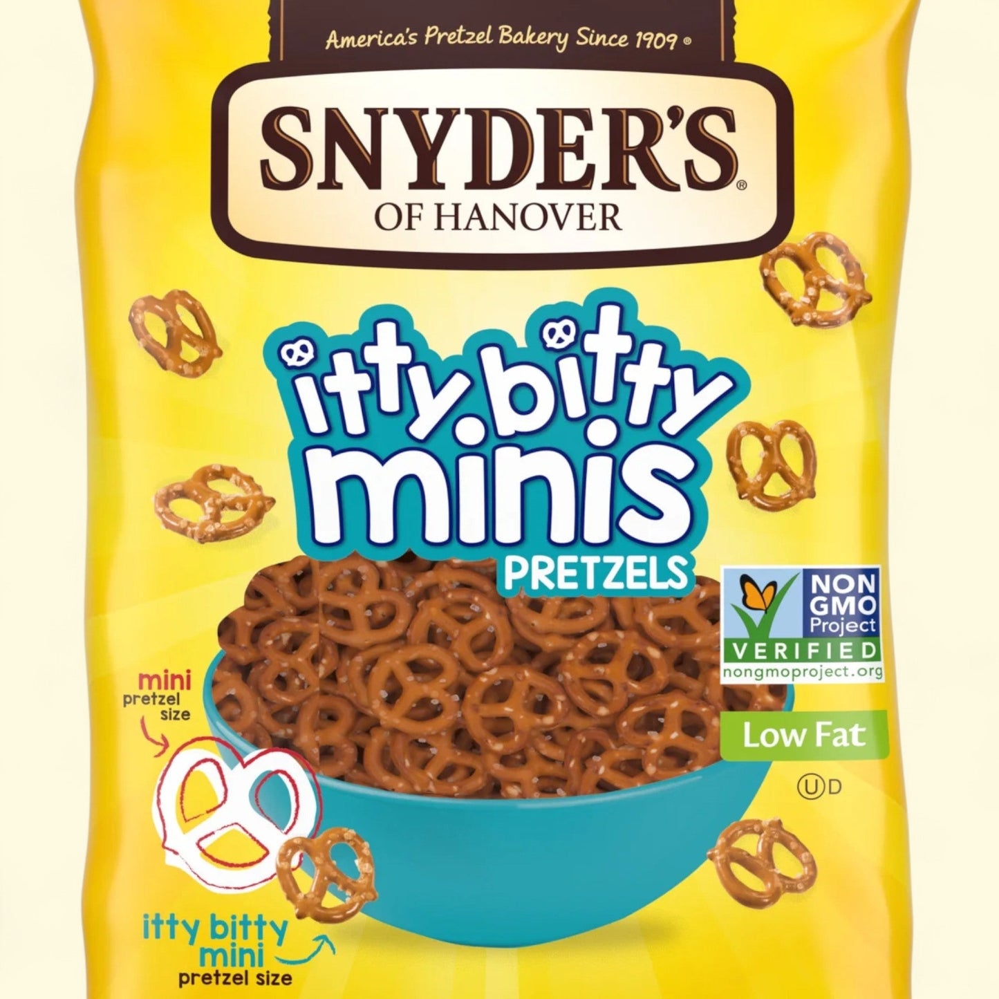 Snyder's of Hanover Itty Bitty Minis Pretzels, 12 oz