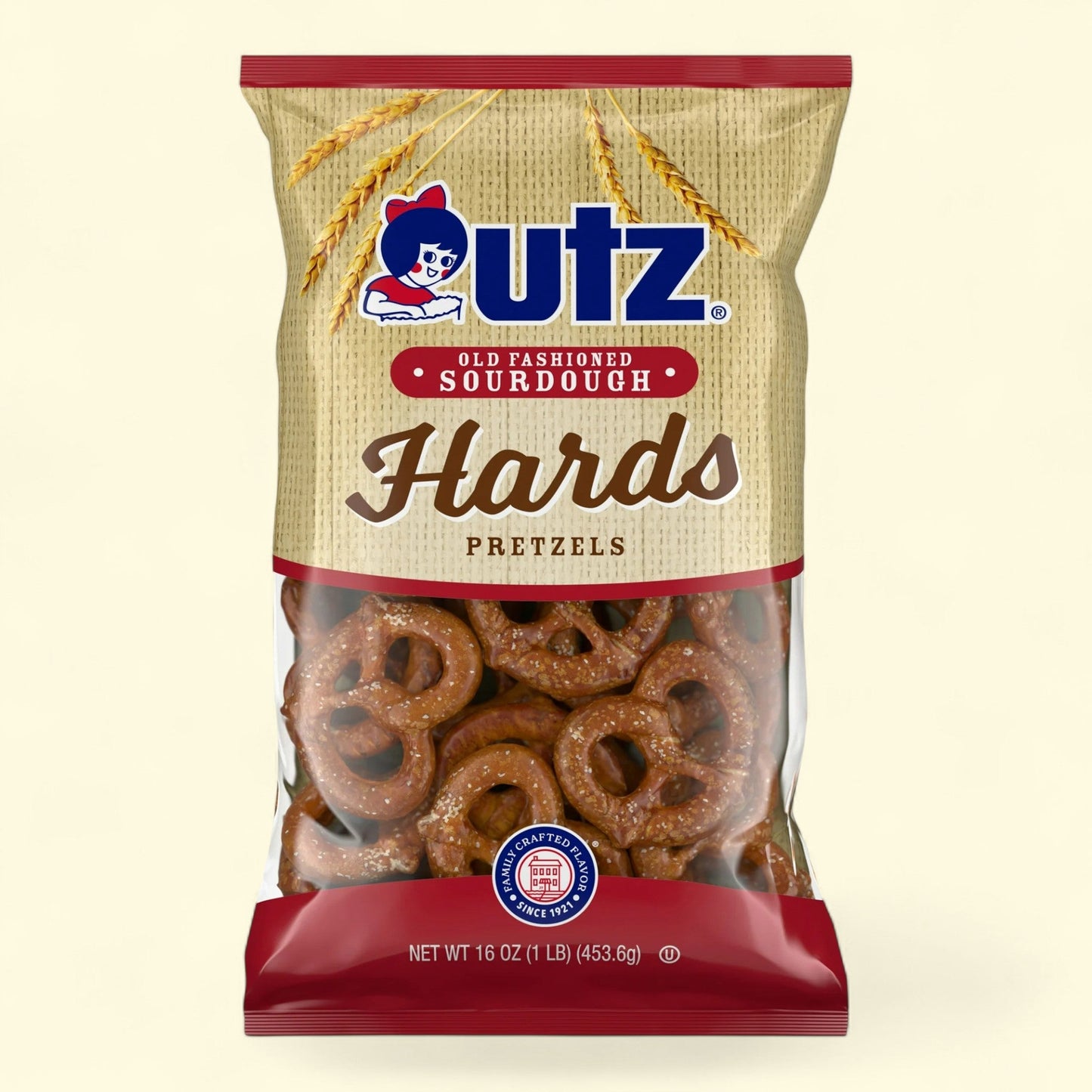 Utz Old Fashioned Sourdough Hards Pretzels, 16oz