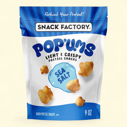 Snack Factory Pop'ums Sea Salt Pretzel Snacks, 9 oz