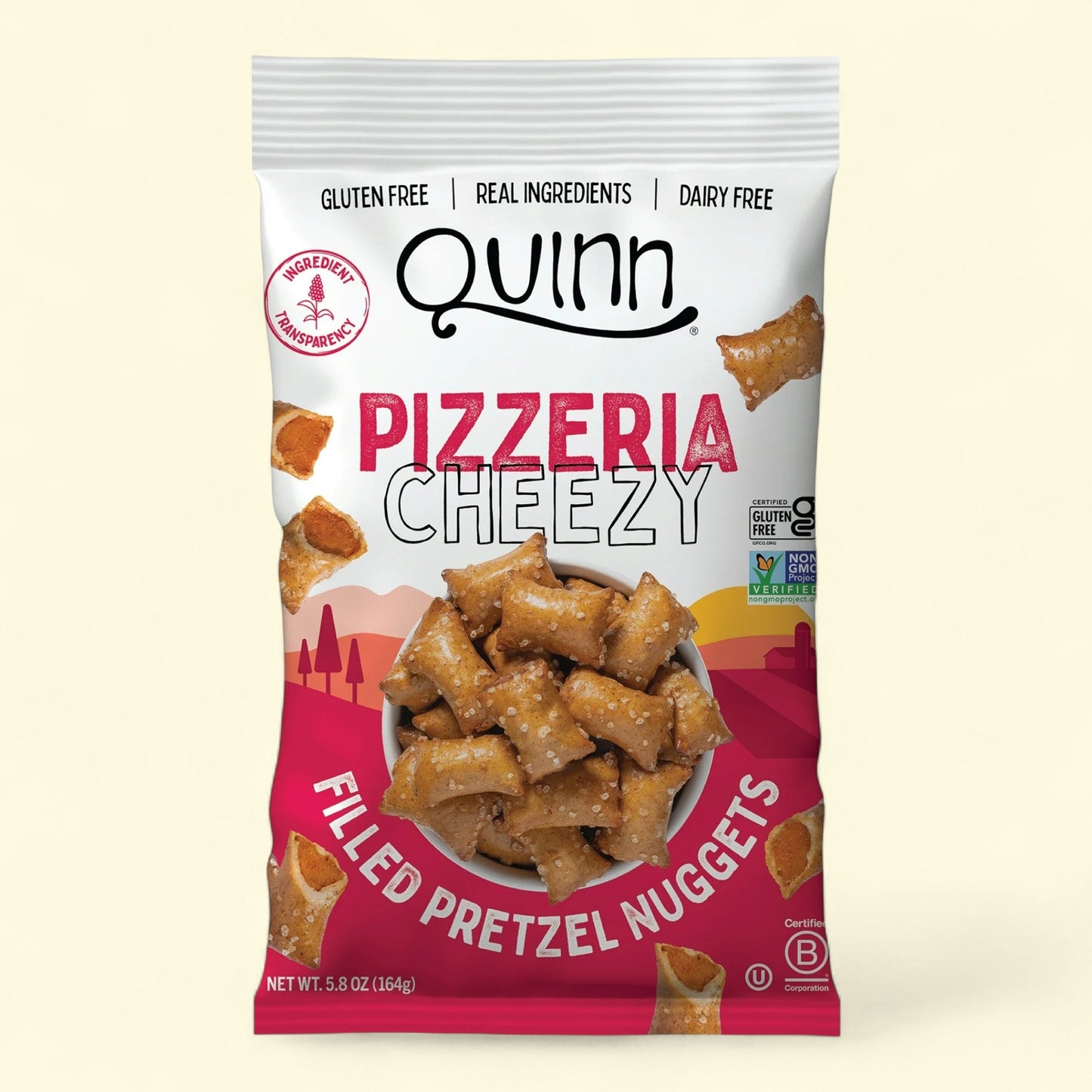 Quinn Snacks Cheezy Pizzeria Style Pretzel Nuggets, 5.8 oz