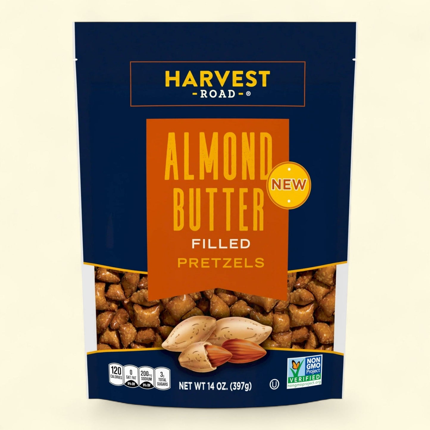 Harvest Road Almond Butter Filled Pretzels, 14 oz