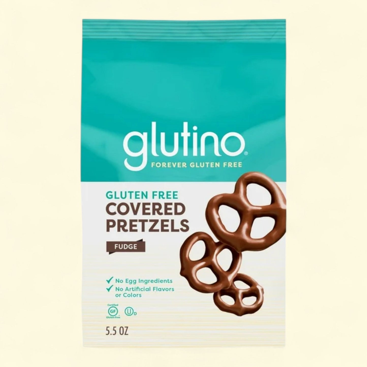 Glutino Fudge Covered Pretzels, 5.5 oz