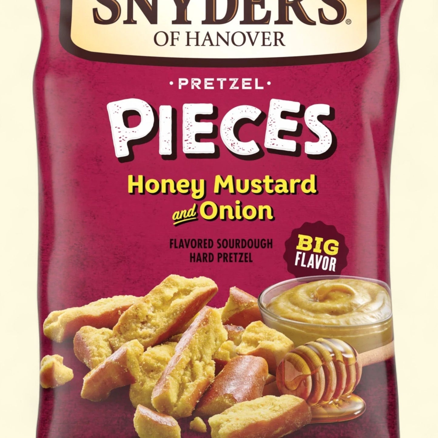 Snyder's of Hanover Pretzel Pieces, Honey Mustard & Onion, 3.25 oz