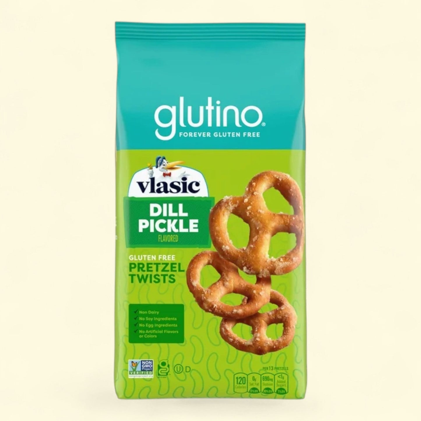 Glutino Vlasic Dill Pickle Pretzel Twists, 11 oz
