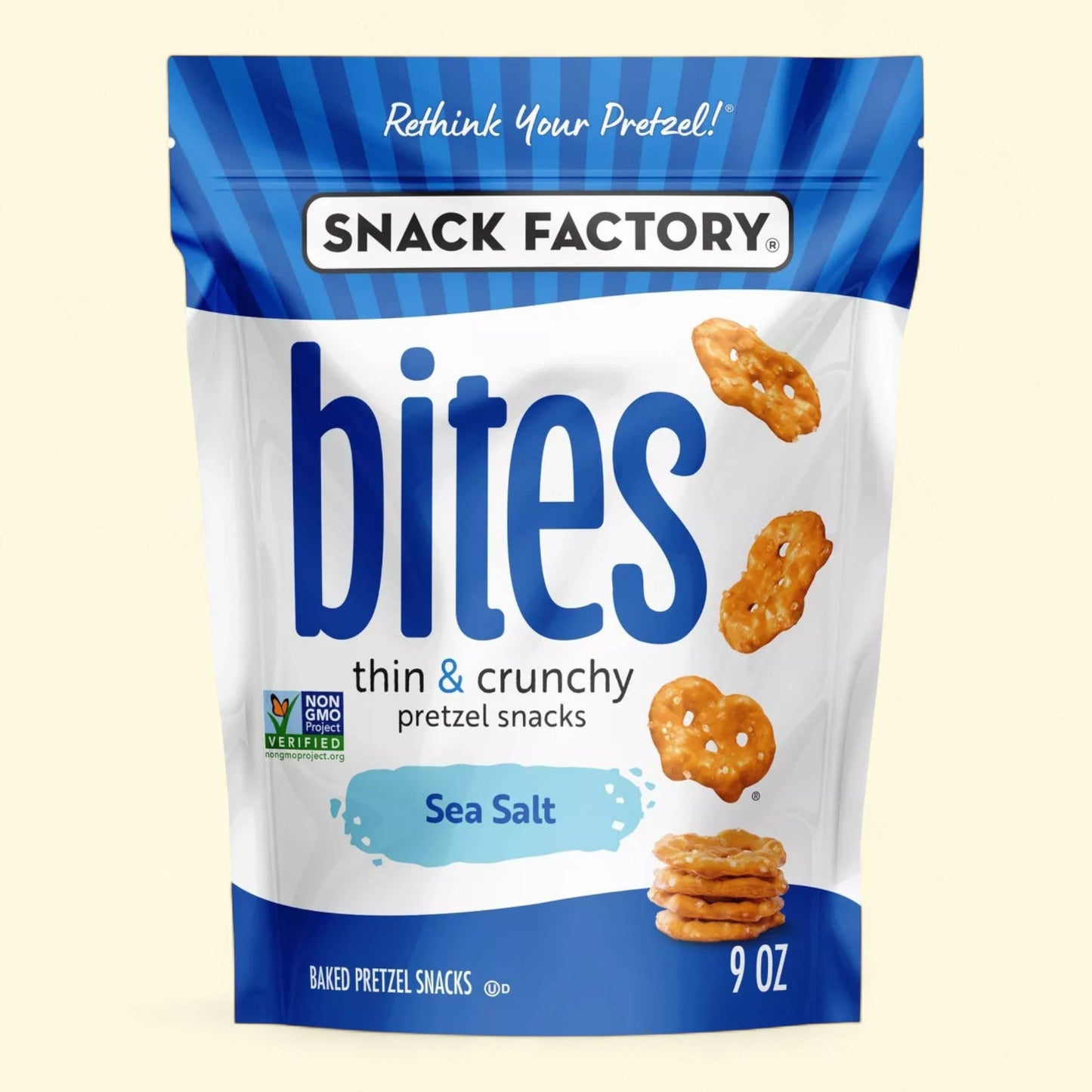 Snack Factory Bites, Sea Salt, 9oz