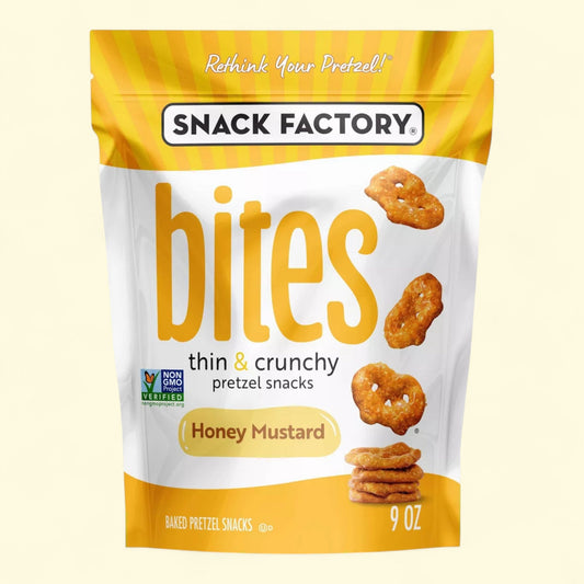 Snack Factory Bites, Honey Mustard, 9oz