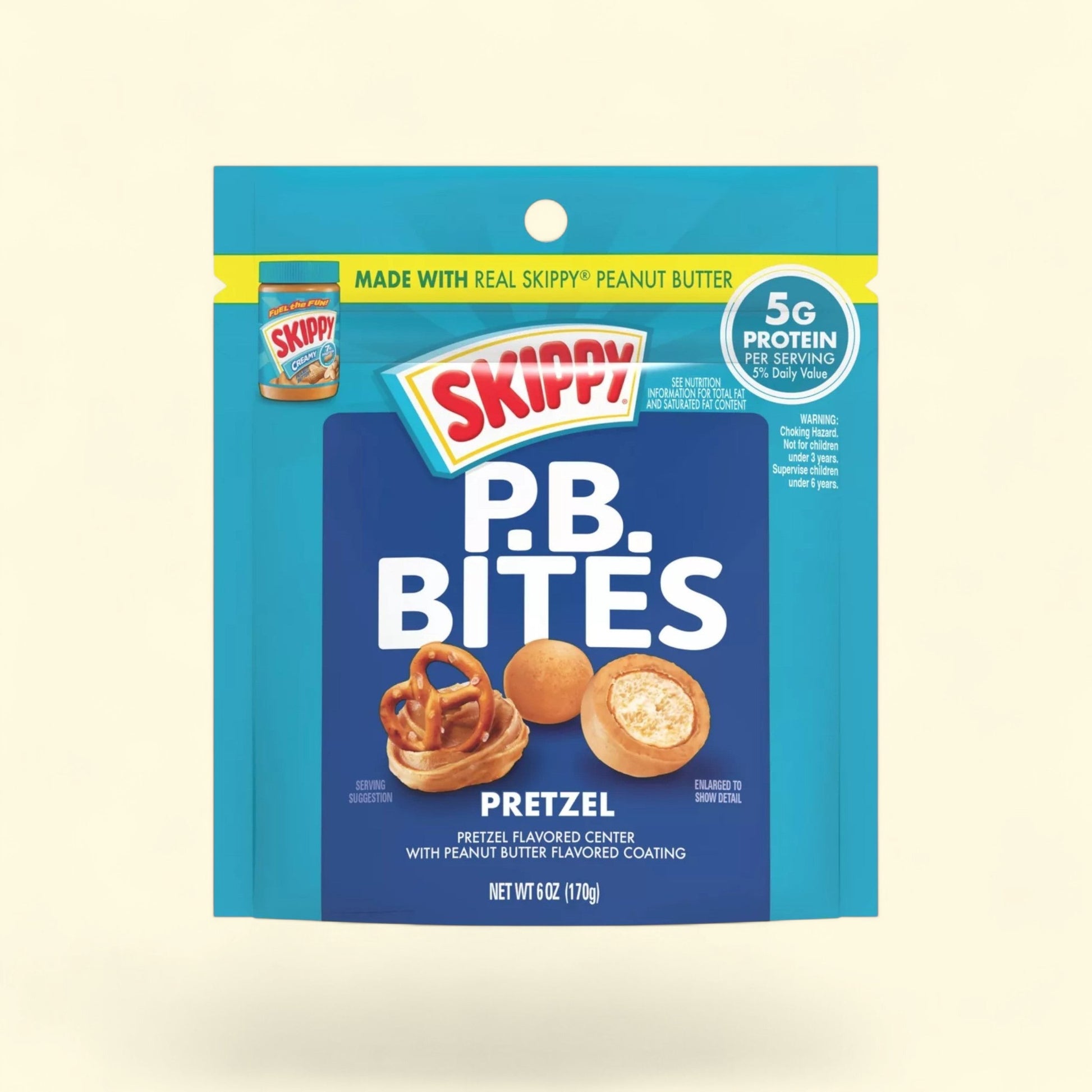 Skippy Bites Pretzel, 6oz — authentic US product shipped worldwide by Treatspree