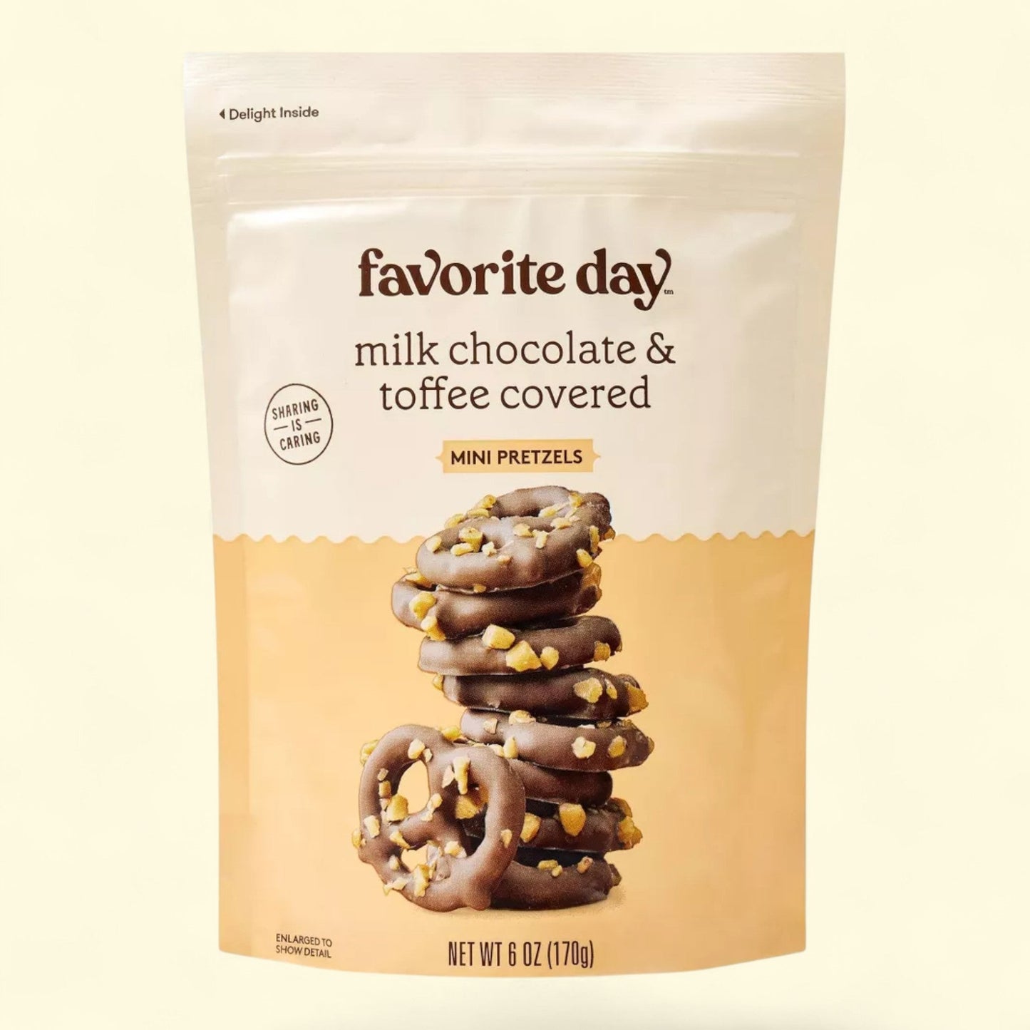 Favorite Day, Milk Chocolate and Toffee Covered Mini Pretzels, 6oz