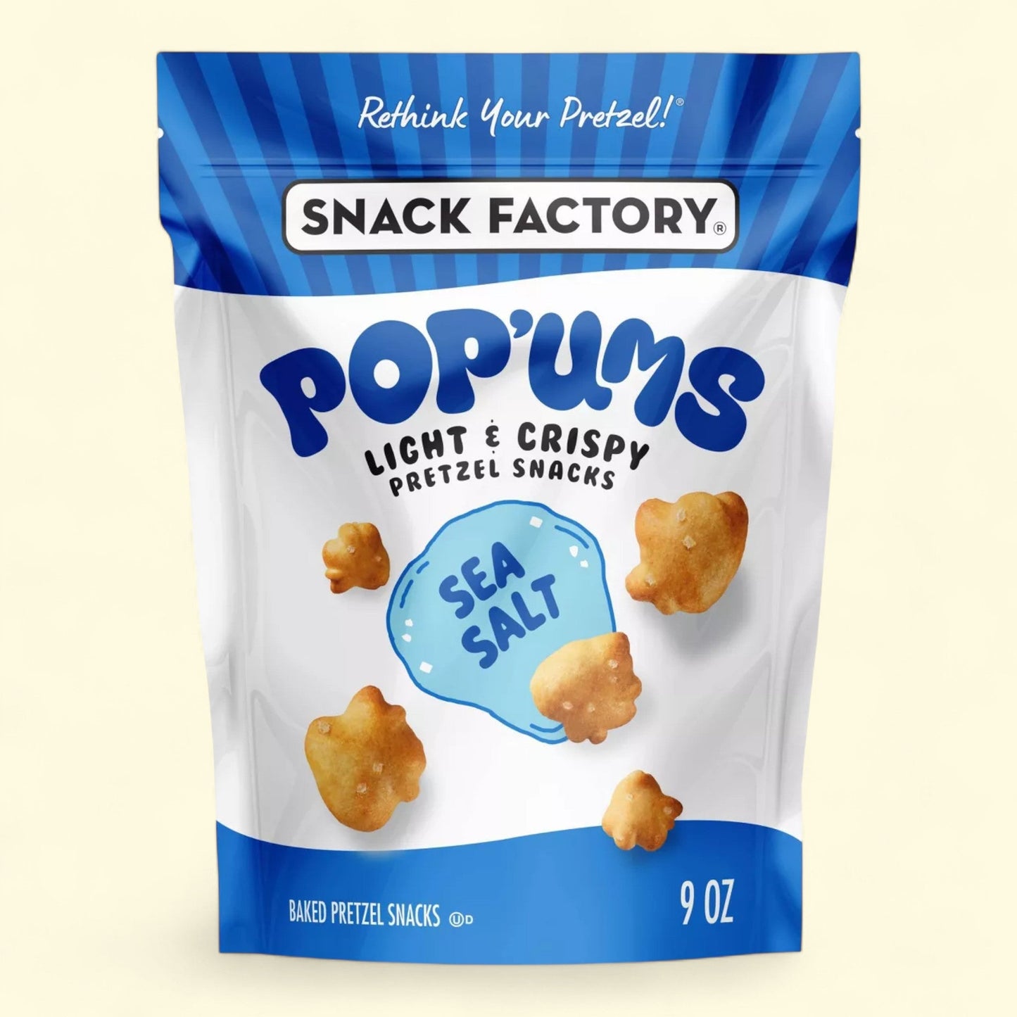 Snack Factory Pop'ums Sea Salt Pretzel Snacks, 9oz