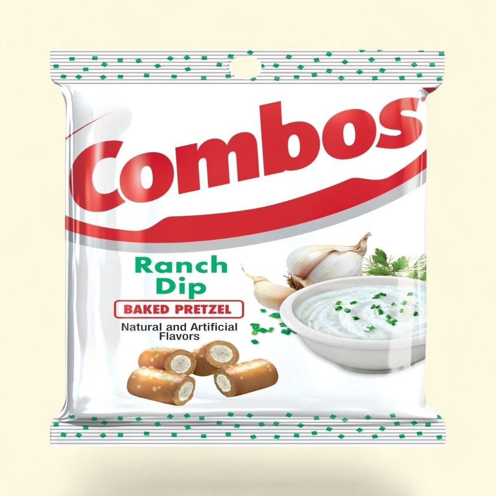COMBOS Ranch Flavored Pretzels, Stuffed Snacks — authentic US product shipped worldwide by Treatspree